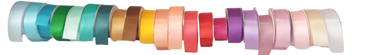 ROLLO CINTA SATIN DOBLE CARA 4CM VARIOS COLORES X 50 YD — MKS Mercería