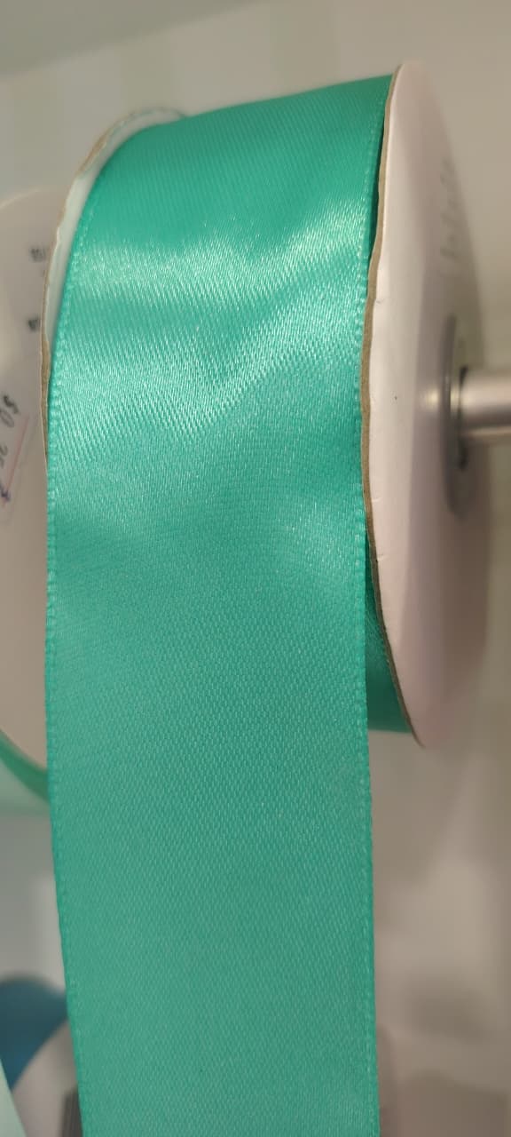CINTA SATIN GENERICA 4.00CM COLOR TURQUESA X METRO — MKS Mercería