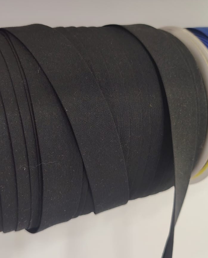 SESGO LLANO COLOR NEGRO 1.5MM X METRO — MKS Mercería
