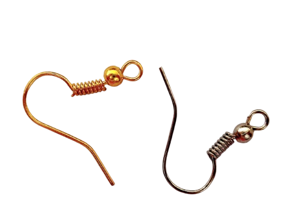 GANCHOS PARA PENDIENTES PLATEADO Y DORADO — MKS Mercería