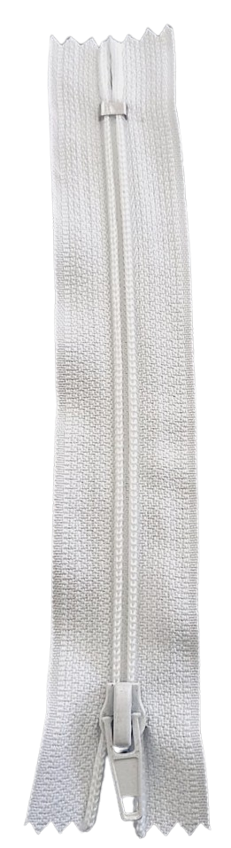 CIERRE NYLON COLOR BLANCO 15CM — MKS Mercería