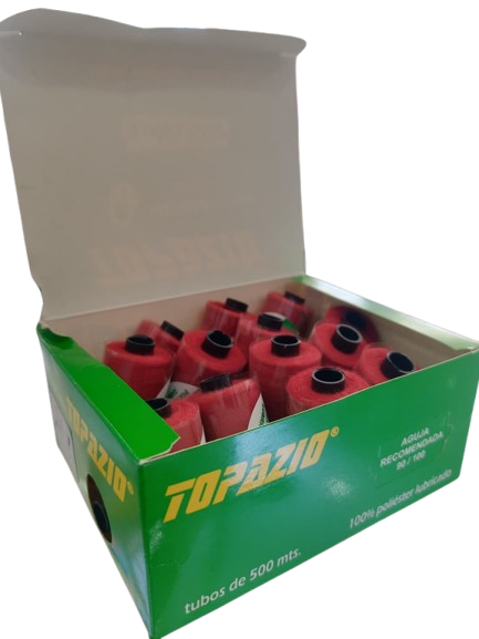 CAJA X 20 HILO TOPAZIO VARIOS COLORES 500 METROS — MKS Mercería