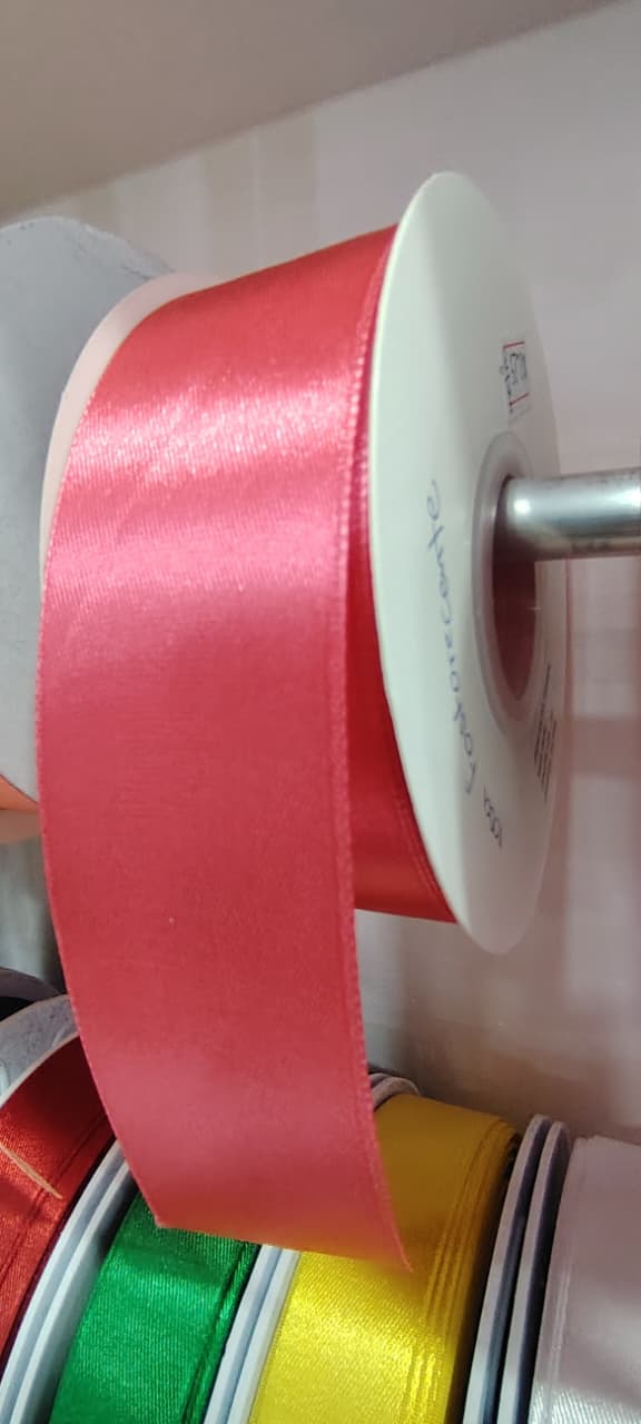 CINTA SATIN GENERICA 4.00CM COLOR ROSA FOSFORECENTE X METRO — MKS Mercería