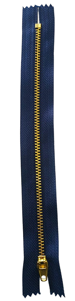 CIERRE BRONCE COLOR AZUL OSCURO 20CM — MKS Mercería