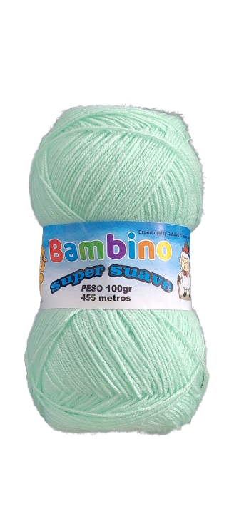 Lana Bambino Bebe Llano Color Menta 100gr — MKS Mercería