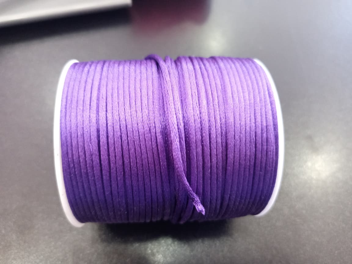 CORDON COLA DE RATA 2MM MORADO — MKS Mercería