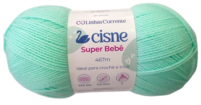 LANA CISNE SUPER BEBE VERDE 100GR — MKS Mercería