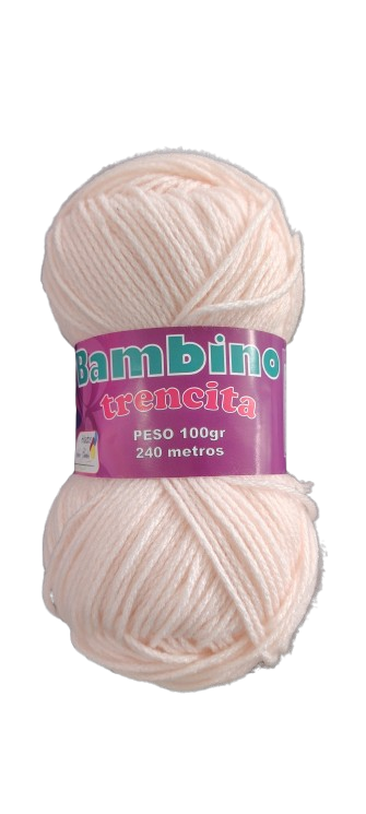 Lana Bambino Trencita 100gr Color Rosado Claro — MKS Mercería