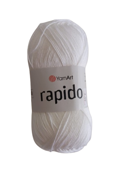 LANA RAPIDO YARN ART COLOR BLANCO — MKS Mercería
