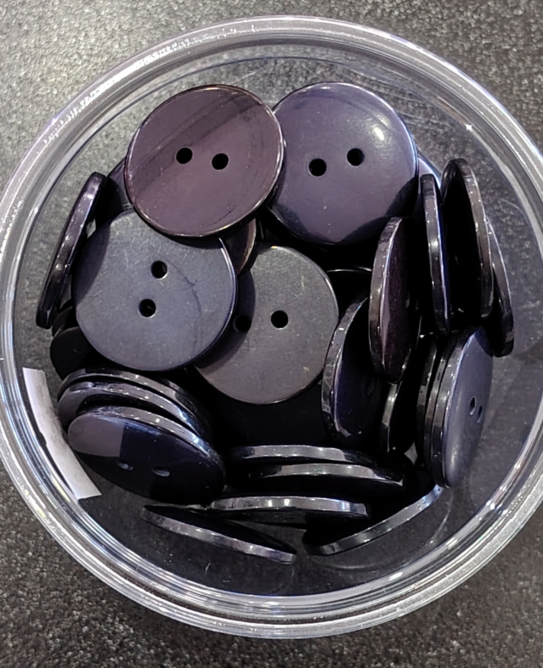 BOTON GRANDE AZUL OSCURO — MKS Mercería